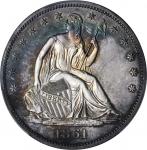 1861 Liberty Seated Half Dollar. Proof-62 (PCGS).