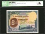 SPAIN. Banco de Espana. 500 Pesetas, 1935. P-89. ICG Choice Uncirculated 66.