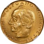 GERMANY. Weimar Republic. Johann Wolfgang von Goethe Gold Medal, 1932. NGC MS-64.