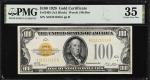 Fr. 2405. 1928 $100  Gold Certificate. PMG Choice Very Fine 35.