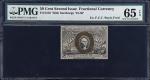 Fr. 1316. 50 Cents. Second Issue. PMG Gem Uncirculated 65 EPQ.