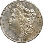 1881-S Morgan Silver Dollar. MS-65 (PCGS). OGH.