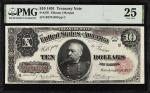 Fr. 370. 1891 $10  Treasury Note. PMG Very Fine 25.