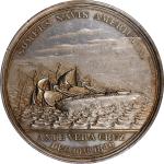 1846 The Mexican War / Loss of the Somers Medal. Julian NA-24. Silver. MS-61 (PCGS).