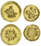 Ottoman Empire, Turkey, Mustafa IV (1807-08), gold Altin, 3.21g, Quarter-Altin, 0.79g, both Qustanti