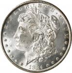 1884-CC Morgan Silver Dollar. MS-64 (PCGS). OGH.