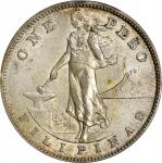 PHILIPPINES. Peso, 1907-S. San Francisco Mint. PCGS MS-62.