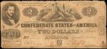 T-38. Confederate Currency. 1861 $2. Very Good.