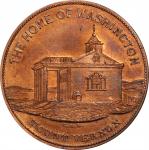Undated (ca. 1858) Sages Historical Tokens -- No. 7, The Home of Washington - Mount Vernon. Original