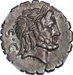 ROMAN REPUBLIC. Q. Antonius Balbus. AR Denarius Serratus, Rome Mint, ca. 83/2 B.C. NGC AU.