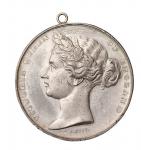 1862年英国伊丽莎白女王像万国博览会铜质纪念章一枚