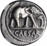 JULIUS CAESAR. AR Denarius (3.92 gms), Military Mint in Italy, ca. 49 B.C.