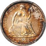 1873 Liberty Seated Dime. No Arrows. Proof-67 Cameo (PCGS).