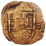 SPAIN, Seville, gold cob 2 escudos, Philip III, assayer B, NGC XF 40, ex-Kempen Hoard.