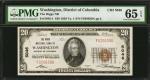 Washington, District of Columbia. $20  1929 Ty. 1. Fr. 1802-1. The Riggs NB. Charter #5046. PMG Gem 