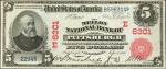 Pittsburgh, Pennsylvania. $5 1902 Red Seal. Fr. 587. The Mellon NB. Charter #6301. Choice Uncirculat