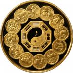 1992年中国生肖币发行12周年纪念金币1公斤 PCGS Proof 64