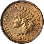 1872 Indian Cent. Bold N. MS-66 RB (PCGS).