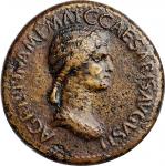 AGRIPPINA SENIOR (MOTHER OF CALIGULA, DIED A.D. 33). AE Sestertius, Rome Mint, struck under Caligula
