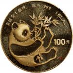 1984年100元。熊猫系列。(t) CHINA. Gold 100 Yuan, 1984. Panda Series. NGC MS-68.