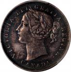CANADA. 20 Cents, 1858. London Mint. Victoria. PCGS Genuine--Cleaned, AU Details.