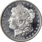 1882-CC Morgan Silver Dollar. MS-63 DMPL (PCGS).