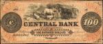 Hollidaysburg, Pennsylvania. Central Bank of Pennsylvania. Sept. 1, 1858. $100. Fine.