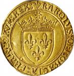 FRANCE. Ecu dOr, ND (1483-98). Paris Mint. Charles VIII. PCGS AU-58 Gold Shield.