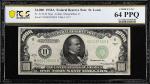 Fr. 2212-H. 1934 $1000 Federal Reserve Note. St. Louis. PCGS Banknote Choice Uncirculated 64 PPQ.