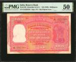 1959年印度国家银行100卢比 PMG AU 50 INDIA. Reserve Bank of India. 100 Rupees