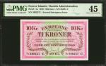 FAEROE ISLANDS. Danish Administration. 10 Kroner, 1940. P-11a. PMG Choice Extremely Fine 45.