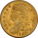 1807 Capped Bust Left Half Eagle. Bass Dannreuther-8. Rarity-2. Mint State-67+ (PCGS).