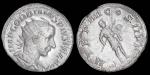 公元238-244年古罗马帝国戈尔迪安三世戴芒冠头像与站像银币 ANACS VF35 7111597