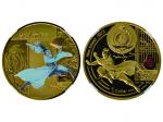 2023年纽埃岛楚留香传奇发行55周年（系列2）紫铜镀金纪念币1纽埃元（样币）：（1）胡铁花#187（2）无花#187直径40mm，NGC PF 70 ULTRA CAMEO，2023年11月澳门首发