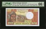 DJIBOUTI. Republique de Djibouti Banque Nationale. 1000 Francs, ND (1991). P-37e. PMG Gem Uncirculat