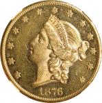 1876-CC Liberty Head Double Eagle. Unc Details--Improperly Cleaned (NGC).