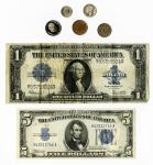 U.S. and World hodgepodge. Includes: Uncirculated Mercury Dimes (8), 1936-1942, 1944; Peace Dollars 