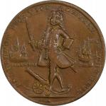 1739 Admiral Vernon Medal. Havana. Adams-Chao HAv 1-A, M-G 238. Rarity-5. Copper. EF-40 (PCGS).