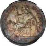 FRENCH INDO-CHINA. Piastre, 1889-A. NGC PROOF-66.