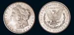 1881年、1884年美国摩根银币各二枚