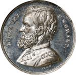 1865 (1868) Ulysses S. Grant Campaign Medal. DeWitt-USG 1868-29. White Metal. MS-65 DPL (NGC).