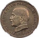 FRANCE. 5 Francs, 1941. Paris Mint. NGC MS-65.