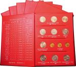 1984-1993年中国人民银行发行流通纪念币六册