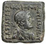 INDO-GREEK: Antialkides， ca。 115-95 BC， AE unit 408。35g41， Bop-17BC， bust of Zeus right， holding thu