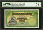 PALESTINE. Currency Board. 1 Pound, 1939. P-7c. PMG Choice About Uncirculated 58 EPQ.