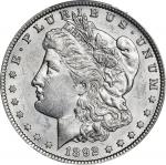 1892-O Morgan Silver Dollar. AU-58 (PCGS).