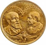 Lot of (3) 1888 Benjamin Harrison Political Medals. Brass. Plain Edge.