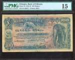 ETHIOPIA. Bank of Ethiopia. 100 Thalers, 1932-33. P-10. PMG Choice Fine 15.