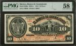 MEXICO. Banco De Guanajuato. 10 Pesos, 1914. P-S290c. PMG Choice About Uncirculated 58.