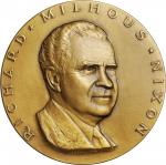 1969 Richard M. Nixon First Inaugural Medal. Bronze. 69.8 mm. Dusterberg-OIM 17B70, MacNeil-RMN 1969